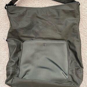 Lululemon Athletica Olive Green Shoulder Bag